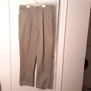 Columbia pants men's 36 Granite class cotton pants 36 beige tan Gray tall